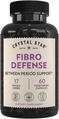 Crystal Star Fibro Defense (60 Capsules) – Supports Breast &amp Uterine Health Between Periods - Black Cohosh - Non-GMO