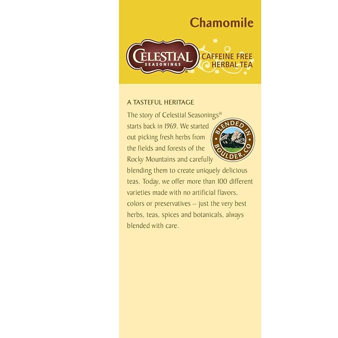 Celestial Seasonings Herbal Tea Chamomile 25 Count (Pack of 6)