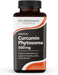 LifeSeasons Essentials Meriva Turmeric - Curcumin Phytosome Supplement - Supports Muscles Joints Bones &amp Liver - Enhance Circulation &amp Heart Health - Eases Body Stiffness &amp Aches - 60 Caps