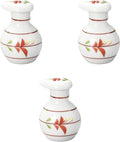 Set of 3 Round Flower Skit Juice (Mini) [2.0 x 2.8 inches (50 cc)] | Juitsugi Arita Ware Setomonohonpo