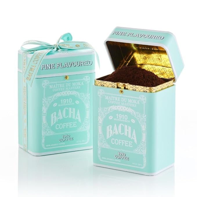 Bacha Coffee | 1910 Fine Flavoured Ground Beans Medium Roast 100% Arabica Specialty Coffee 250g Signature Nomad Collection Gift Box