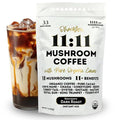 OhmYes Mocha Mushroom Coffee with Pure Cacao | Organic 11 Mushroom Adaptogen Blend (Lions Mane Reishi Chaga Cordyceps) | Premium Chocolate Dark Roast Instant Coffee | Unsweetened | 7oz
