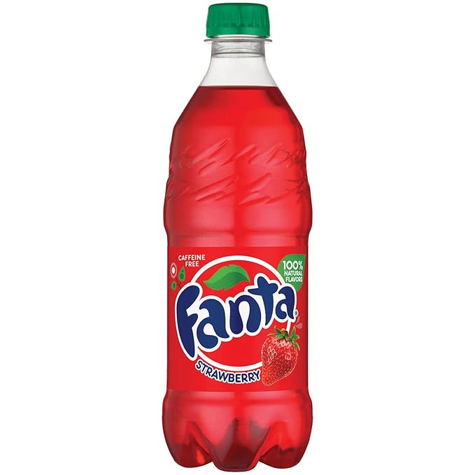 Fanta Orange Soda Berry Grape Strawberry Pina Colada Pineapple Variety Pack 20 Oz Bottles (Pack of 8 Total of 160 Oz) 20 Fl Oz (Pack of 8)