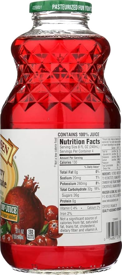 Knudsen Organic Cranberry Pomegranate Juice (12x32 OZ)