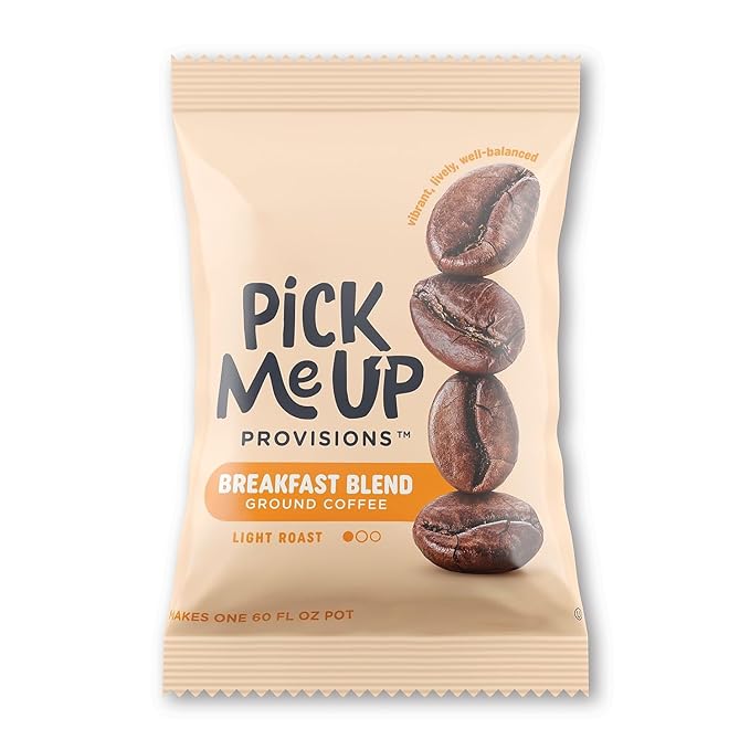 Pick Me Up Provisions Breakfast Blend Coffee Fraction Packs Light Roast Single Serve Packs 42/Carton for Office