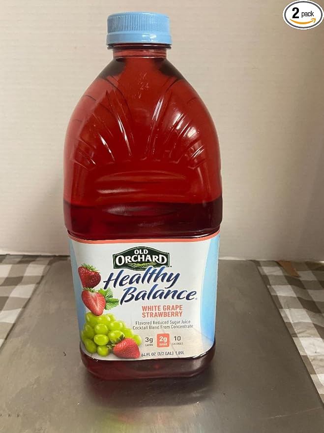 Old Orchard Healthy Balance White Grape + Strawberry Juice (1 Case of 6 EA 64 oz EA)