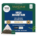 VAHDAM High Mountain Oolong Tea Bags (100 Count) Non GMO Gluten Free | High Grown Oolong Tea Leaves - Light &amp Floral | Resealable Ziplock Pouch