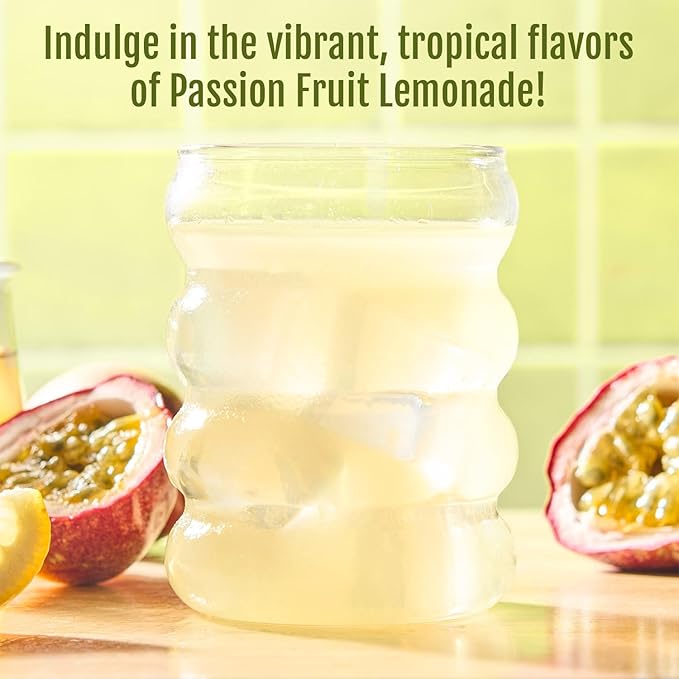 Me &amp the Bees Lemonade Passion Fruit Lemonade Refreshing All-Natural Drink No-Artificial Colors Perfect for Any Occasion (Pack of 12)