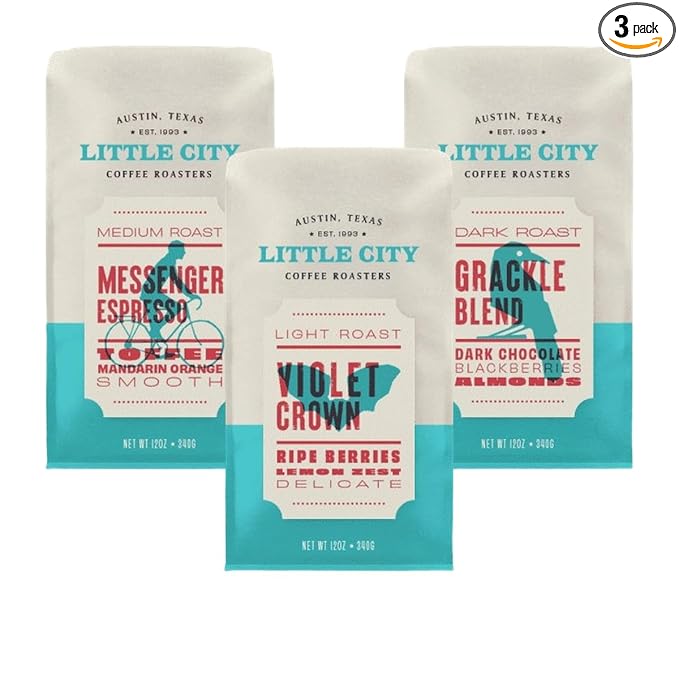 Bean Box Sampler - Roasted by Little City Roasters 3-Pack Freshly Ground Coffee Gourmet Coffee