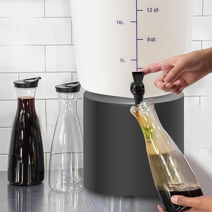 Snap! Cold Brew Do-it-Yourself Kit 22L/5 Gallon Capacity Instructions Black/white Cold Brew Coffee Set BVCBRBDIK02