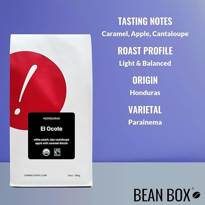 Bean Box Coffee Sampler - Roasted by Gimme! 4-Pack Whole Bean Coffee Gourmet Coffee