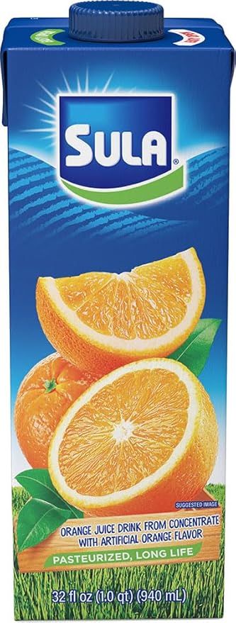 Sula Orange Juice - Pack of 12 units of 32 Fl oz (940 ml)