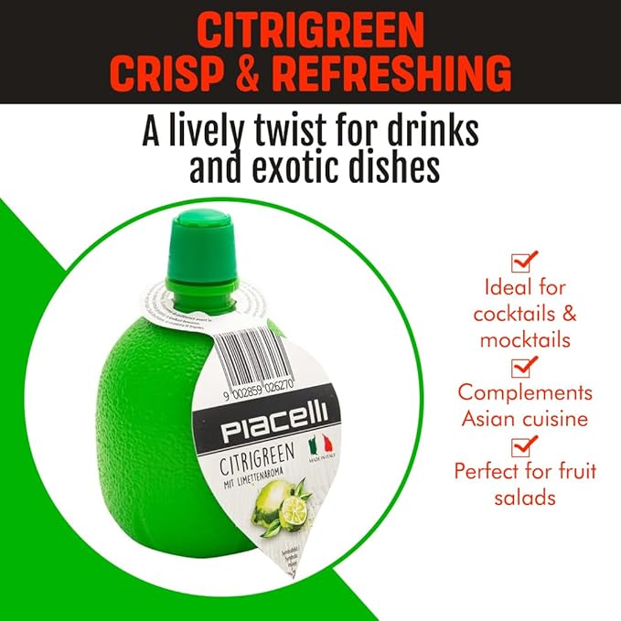 Piacelli CitrTrio Juice - Lemon Lime &amp Orange Juice Concentrates Delivering Fresh Natural Citrus Flavor for Cooking &amp Drinks - Lemon Juice Adds Zest &amp Brightness to Marinades Cocktails