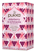 Pukka Herbal Teas Tea - Organic - Elderberry and Echinacea - 20 Bags - Case of 6