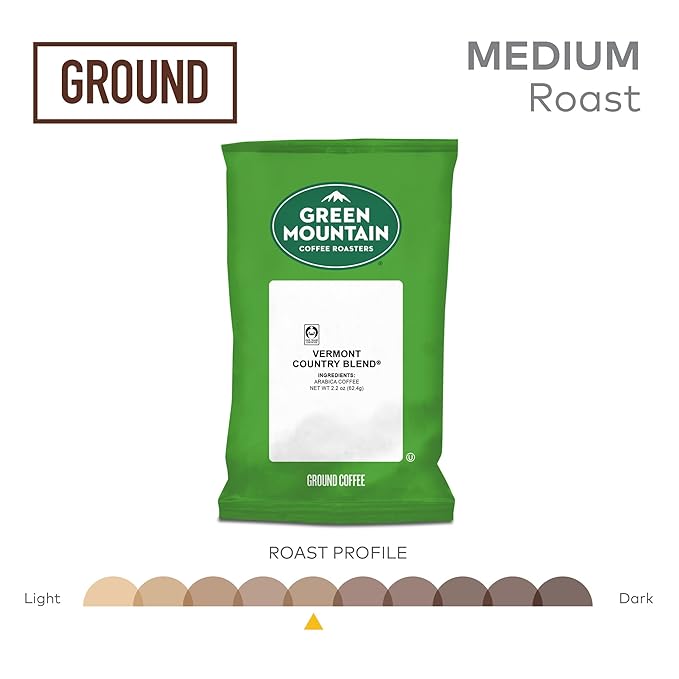 Green Mountain Coffee Roasters Vermont Country Blend Keurig Fractional Packs 100 Count 2.2 oz.