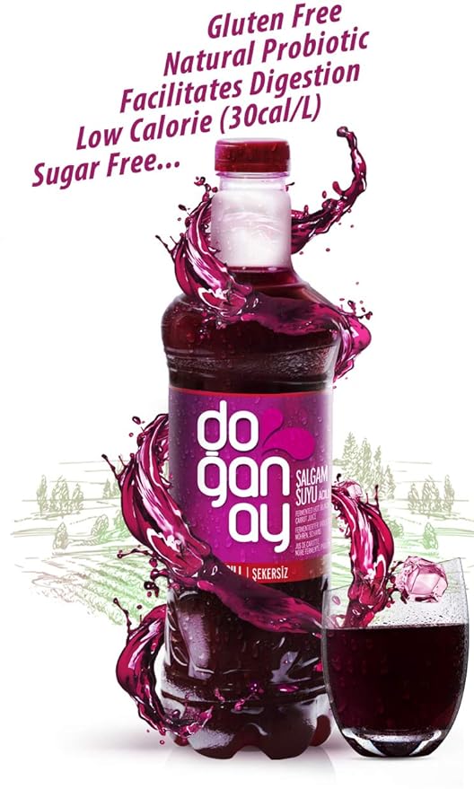 Doganay Mild Fermented Black Carrot Juice Salgam 300 ML ( 6 Pack )