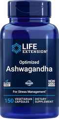 Life Extension Optimized Ashwagandha 150 Veg Caps - Non-GMO Gluten Free Vegetarian Capsules