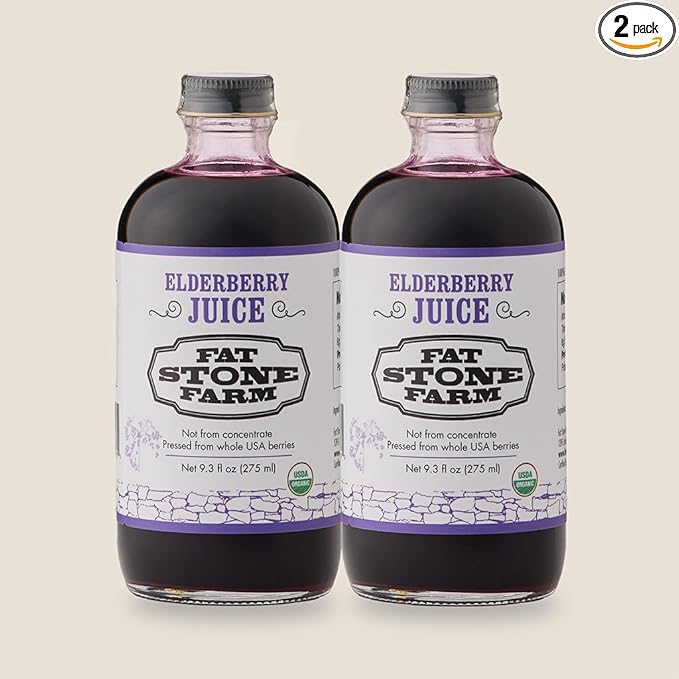 Organic Elderberry Juice 2X 9.3 fl. oz (New)