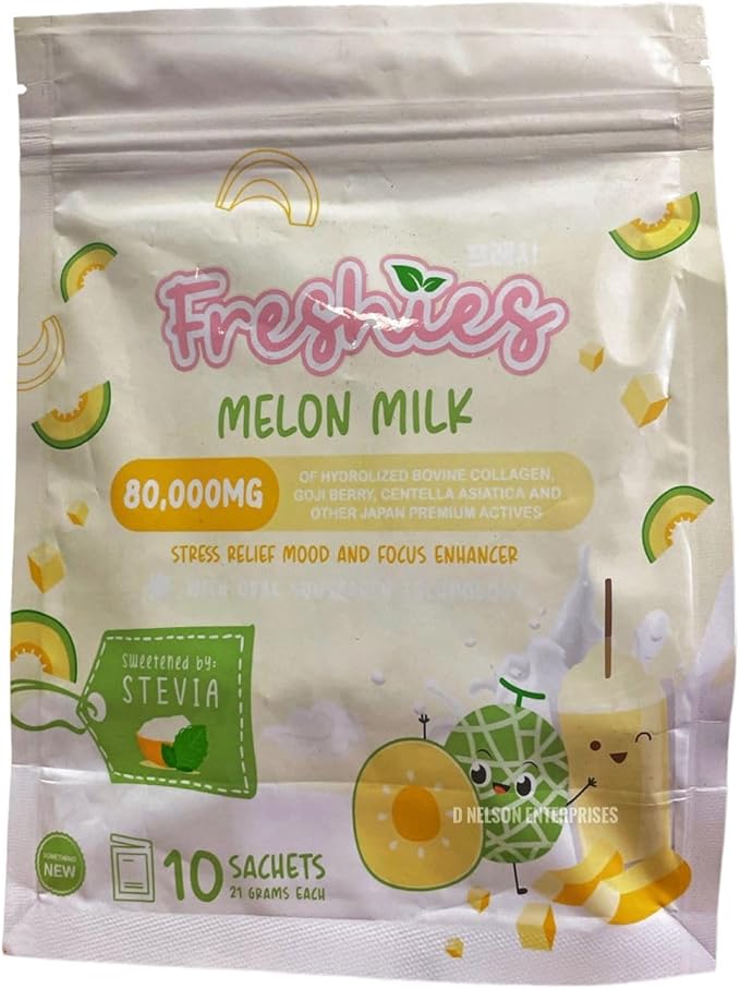 Freshies MELON Milk Collagen Drink by Juju Glow 10 Sachets