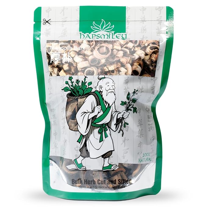 Hapsmiley Magnolia Bark (Magnoliae Officinalis Cortex/Hou Po/厚朴) Dried Bulk Herbs – 3.5 oz (100g)