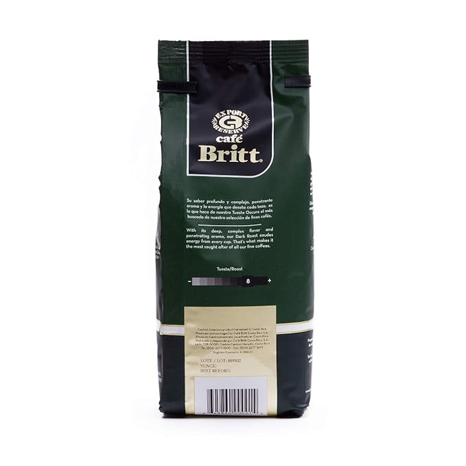 Café Britt® - Costa Rican Dark Roast Coffee (12 oz.) (3-Pack) - Ground Arabica Coffee Kosher Gluten Free 100% Gourmet &amp Dark Roast