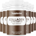 Collagen Ultra Complex Types I II III V &amp X Multi Collagen Protein Peptides Supports Hair Skin &amp Nails - Joint Support Pure Hydrolyzed Collagen Peptides Supplement 90 Capsules (6)