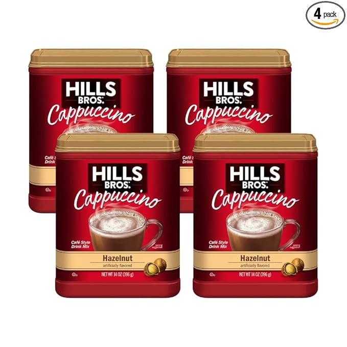 Hills Bros. Flavor Coffee (Hazelnut 14 Ounce (Pack of 4)