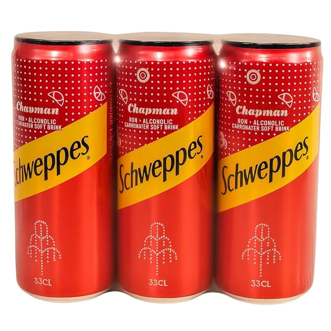 Schweppes Chapman Non-Alcoholic Carbonated Soft Drink 330ml - Pack of 24