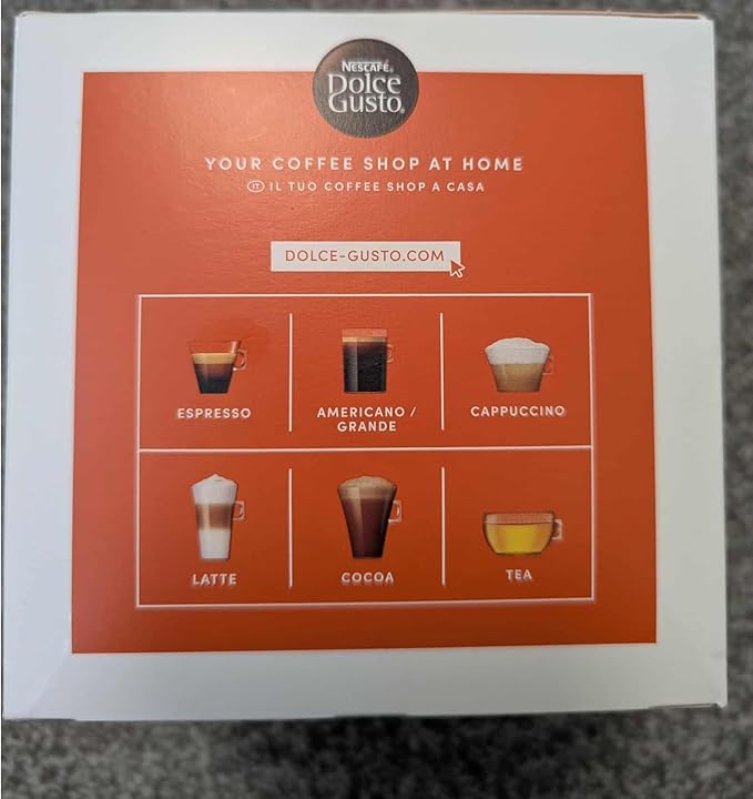Nescafe Dolce Gusto Coffee Pods Caramel Macchiato 16 capsules Pack of 3