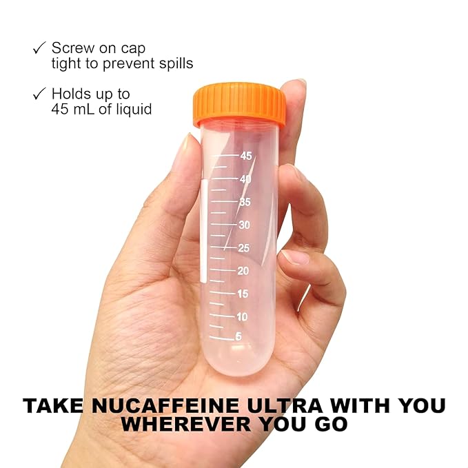 nuCaffeine Ultra | New Natural Preservatives | 94 Servings | Natural Caffeine + B3 + Electrolytes | Includes to-Go Tube | Transform Any Drink into an Energy Drink! | No Carbs No Sugars No Calories