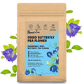 KHWAN'S TEA Dried Butterfly Pea Flowers Blue Tea Clitoria Ternatea Flower Herbal Tea Caffeine Free Vegan Plant Based 3.53 oz (100g)