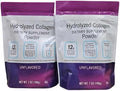 Hydrolyzed Collagen Unflavored Powder 7oz 198g (Two Bags)