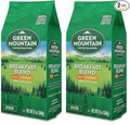 Green Mountain Coffee Roasters Breakfast Blend Decaf Ground Coffee Decaffeinated Light Roast Bagged 12oz. (Pack of 2)