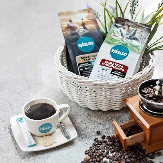 Excelso Sumatera Mandheling Ground Coffee 200g (Pack of 4)