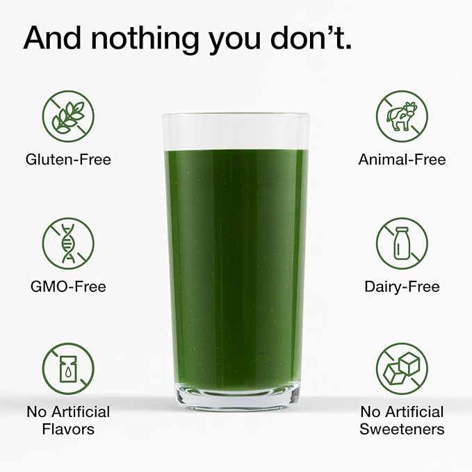 Huel Daily Greens Single Serve | Superfood Greens Powder | 91 Vitamins Minerals and Wholefood-Sourced Ingredients | Adaptogens Antioxidants Gut-Friendly Probiotics | 12 Pack