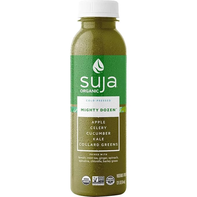 Suja Organic Vegan Mighty Dozen - Non-GMO Project Verified - Gluten and Dairy free - No Preservatives and Flavors Added - Ready Set Gourmet Donate a Meal Program - 6 Pack (12oz Each)