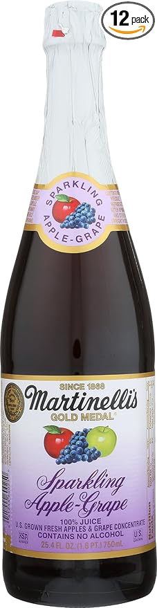 Martinelli's Sparkling Apple Grape 25.4 oz. (Pack of 12)