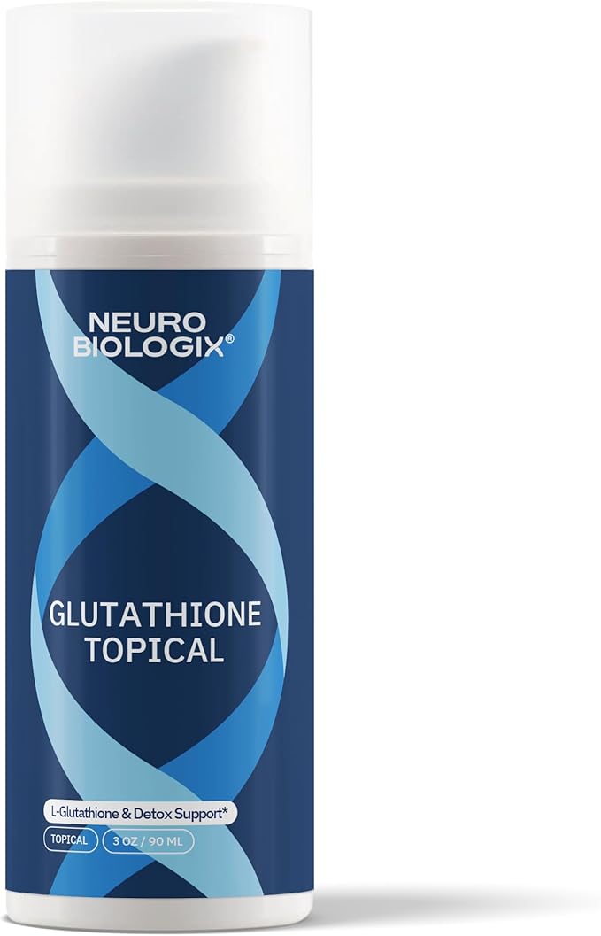 Neurobiologix Glutathione Topical Cream Transdermal L-Glutathione with Vitamin E B12 B3 &amp Folate L-Carnosine Essential Oils &amp Antioxidants Immune &amp Cellular Wellness Support 1.7 Oz