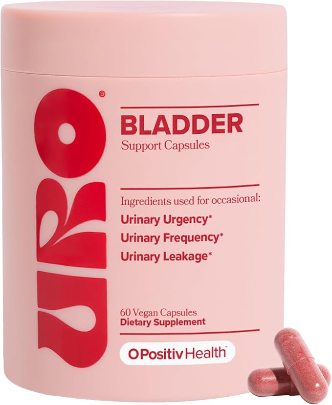 O Positiv URO Bladder Control Supplement for Urinary Urgency Frequency Leakage with Pumpkin Seed Extract Soy Germ Extract Saw Palmetto 30 Servings (Pack of 1)