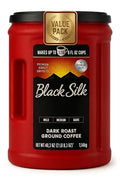 Dark Roast Ground Coffee Black Silk 40.3 oz Pack of 1