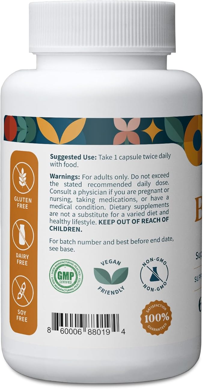 Pattern Wellness Berberine Supplement with Organic Ceylon Cinnamon – Supports Metabolic Balance &amp Circulatory Wellness – Non-GMO Vegan – 120 Vegan Capsules