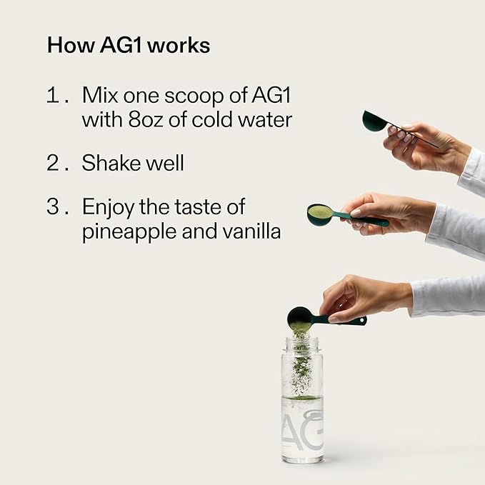 AG1 Greens Powder Supplement | Improve Gut Health | Multivitamin Probiotic Gluten Free Vegan and Keto Friendly | 75 Vitamins (Athletic Greens) - Family Value Kit Classic Formula