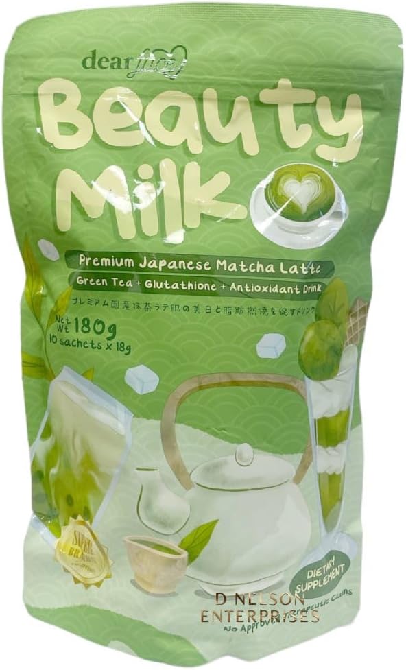 Dear Face Collagen Glutathione Drinks (180g Matcha)