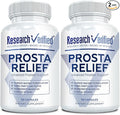 Research Verified® Prosta Relief - Saw Palmetto and Bioperine® - Prostate Health Bladder &amp Urinary Health Drive and Performance Pure Natural 90 Capsules (Pack of 2)