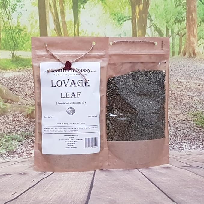 Health Embassy Lovage Leaf | Levisticum Officinale L | Herbal Tea (100g)
