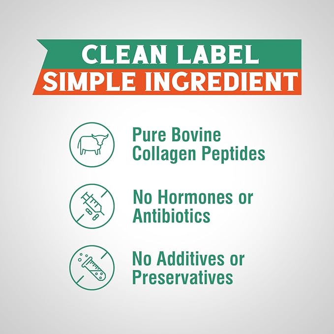 Multi Collagen Peptides Powder 16oz &amp Bovine Collagen Peptides Powder 8oz