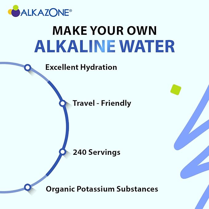 ALKAZONE Make Your Own Alkaline Water - Alkaline Booster Drop 1.25 oz (2 Packs)