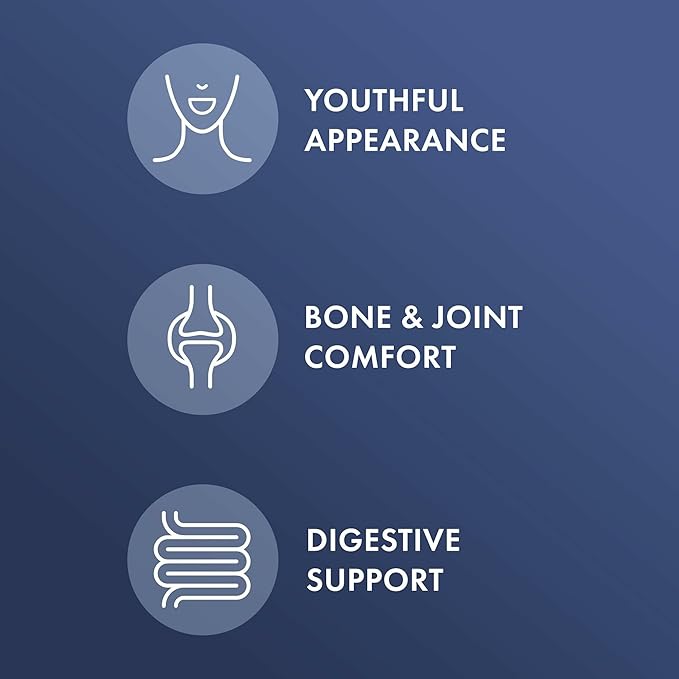 Dr. Mercola Collagen Complex - Supports Skin &amp Connective Tissue - Types I II &amp III Collagen - Non-GMO Gluten-Free &amp Soy-Free - 90 Tablets (30 Servings)