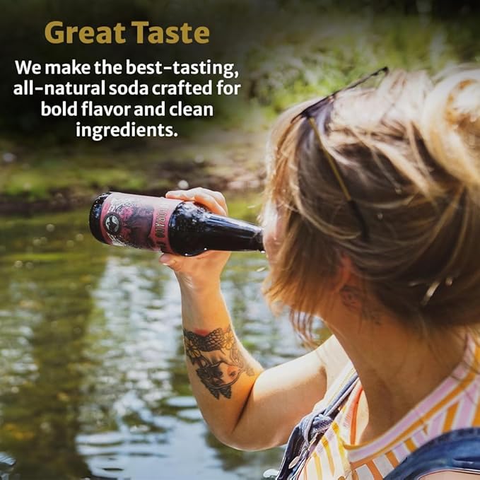 Rocky Mountain Soda 24‑Pack 12 Fl Oz Bottles Small‑Batch Craft Soda Pop Gluten‑Free Vegan Organic Cane Sugar No Preservatives No Added Sodium Grape Soda Pop