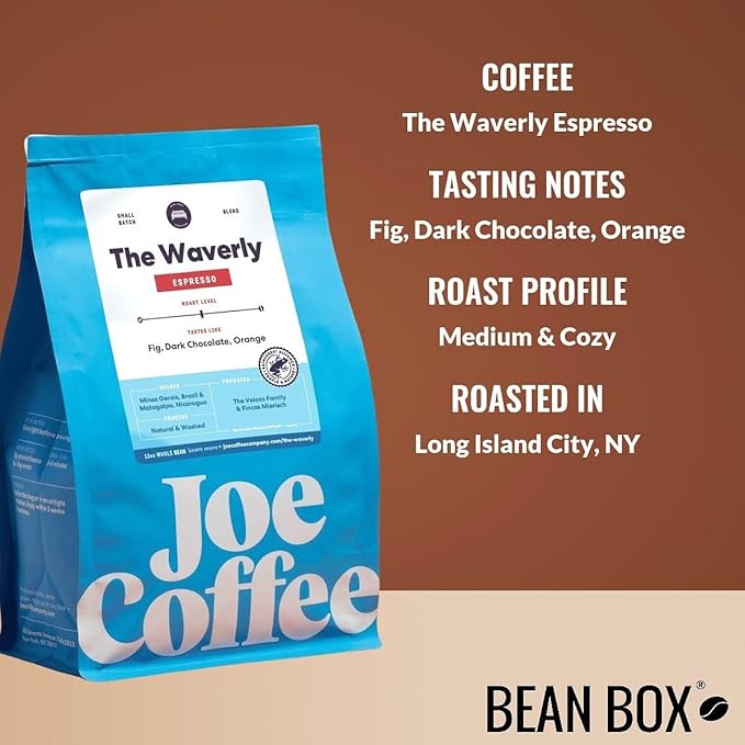 The Waverly Espresso - Roasted by Joe Coffee Company - Freshly Ground Coffee - 5 Pound Bag